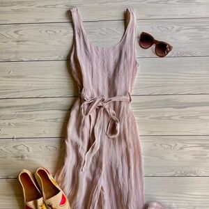 Rachel Zoe Linen Striped Jumper